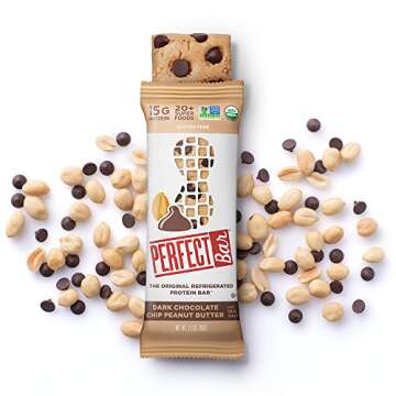 Perfect Bar Original Refrigerated Protein Bar, Chocolate Variety Pack Peanut Butter & Almond Butter, 10-15g Whole Food Protein, Gluten Free, Soy Free & Non-GMO, 2.2-2.3 Ounce Bars ,8 Count (Pack of 1)