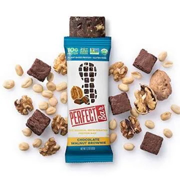 Perfect Bar Original Refrigerated Protein Bar, Chocolate Variety Pack Peanut Butter & Almond Butter, 10-15g Whole Food Protein, Gluten Free, Soy Free & Non-GMO, 2.2-2.3 Ounce Bars ,8 Count (Pack of 1)