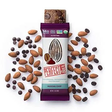 Perfect Bar Original Refrigerated Protein Bar, Chocolate Variety Pack Peanut Butter & Almond Butter, 10-15g Whole Food Protein, Gluten Free, Soy Free & Non-GMO, 2.2-2.3 Ounce Bars ,8 Count (Pack of 1)