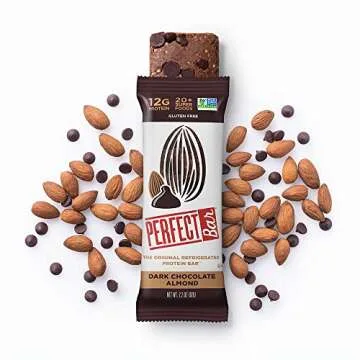 Perfect Bar Original Refrigerated Protein Bar, Chocolate Variety Pack Peanut Butter & Almond Butter, 10-15g Whole Food Protein, Gluten Free, Soy Free & Non-GMO, 2.2-2.3 Ounce Bars ,8 Count (Pack of 1)