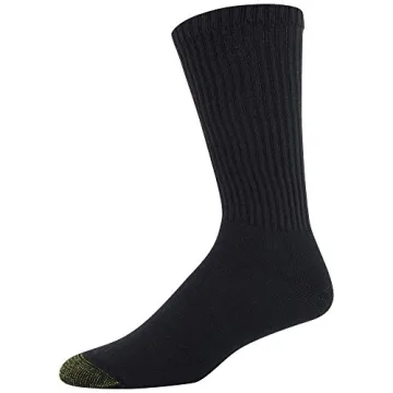GOLDTOE Men's 656s Crew Athletic Socks - 6 Pairs