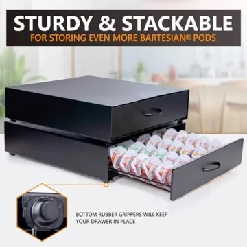 Ksestor Bartesian Pod Holder for 40 Cocktail Capsules