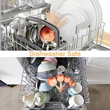 Elegant Rose Gold Measuring Cups Set for Perfect Cooking