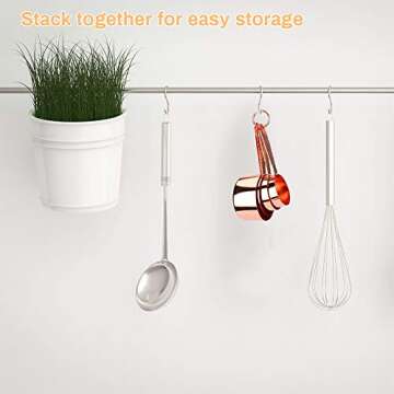 Elegant Rose Gold Measuring Cups Set for Perfect Cooking