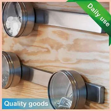 MIKEDE Strong Rare Earth Neodymium Magnets, Heavy Duty Bar Magnets with Double-Sided Adhesive, Powerful Pull Force, Perfect for Fridge, Garage, Kitchen, Science, Craft, Office, DIY 60x10x3mm 6pack