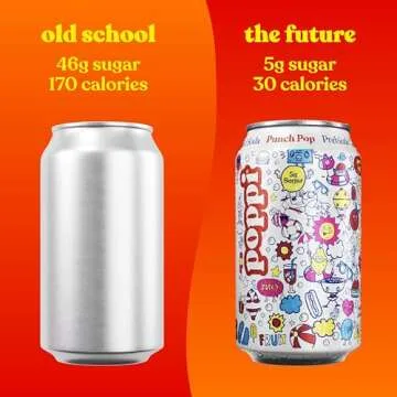 Poppi Sparkling Prebiotic Soda - Punch Pop Flavor, 12 Pack