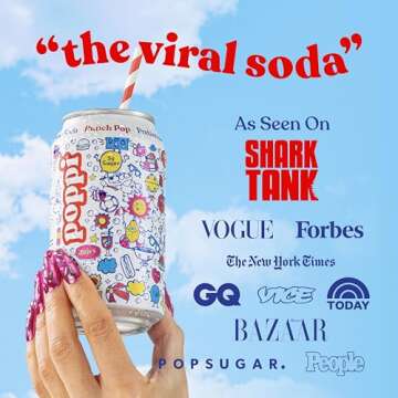 Poppi Sparkling Prebiotic Soda - Punch Pop Flavor, 12 Pack