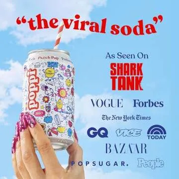 Poppi Sparkling Prebiotic Soda - Punch Pop Flavor, 12 Pack