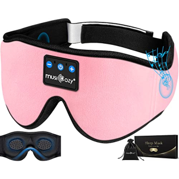MUSICOZY 3D Bluetooth Sleep Mask for Music & Relaxation