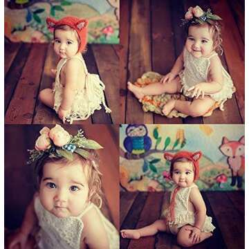 Hnyenmcko Newborn Infant Baby Girl Clothes Lace Romper Dress Ruffle Sleeveless Backless Jumpsuit Tassel Bodysuit Summer Outfit (Beige, 12-18 Months)