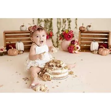 Hnyenmcko Newborn Infant Baby Girl Clothes Lace Romper Dress Ruffle Sleeveless Backless Jumpsuit Tassel Bodysuit Summer Outfit (Beige, 12-18 Months)