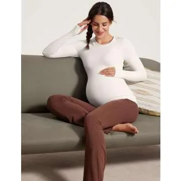 CRZ YOGA Women’s Butterluxe Maternity Long Sleeve Top