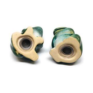 Mini Green Frogs Ceramic Salt & Pepper Shakers Set