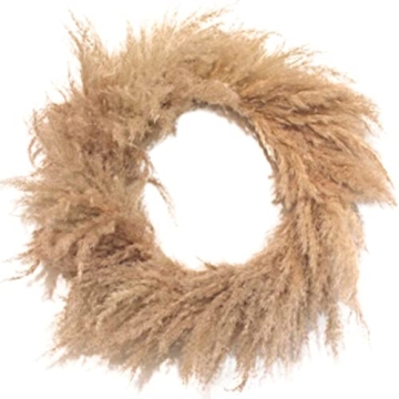 27 Inch Pampas Grass Wreath Front Door Wreath Boho Room Decor Wall Home Decor Farmhouse Rustic Decor...