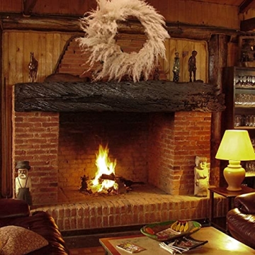 Elegant 27 Inch Pampas Grass Wreath for Home Decor