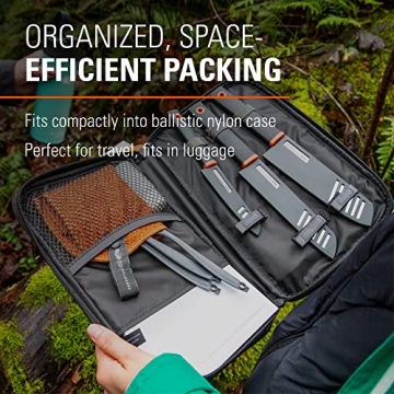 GSI Outdoors Santoku Knife Set for Camping in Grey