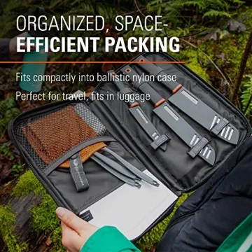 GSI Outdoors Santoku Knife Set for Camping in Grey