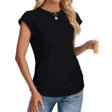 Stylish Womens Cap Sleeve Summer Tops for Every Occasion
