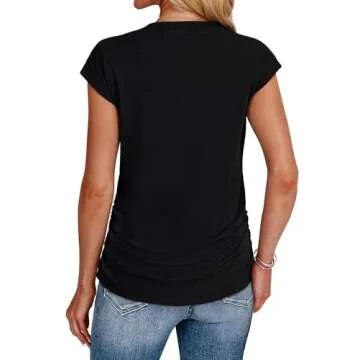 Stylish Womens Cap Sleeve Summer Tops for Every Occasion