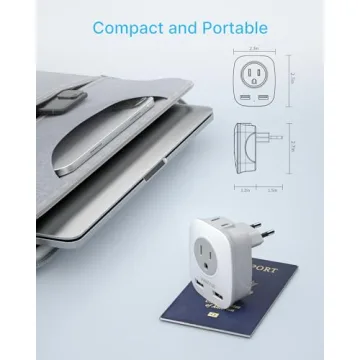 Universal Travel Adapter for Italy and Spain - VINTAR