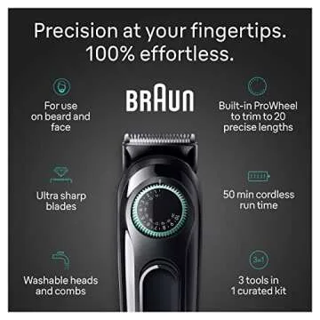 Braun 3-in-1 Trimmer Kit for Precision Grooming