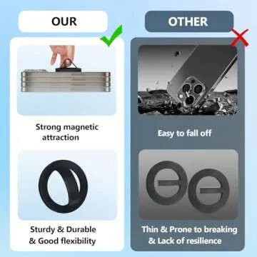 Magnetic Silicone Phone Grip: Soft, Portable, Strong Magnetic