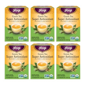 Yogi Green Tea Super Antioxidant (6 Pack) - Organic & Flavorful Health Blend