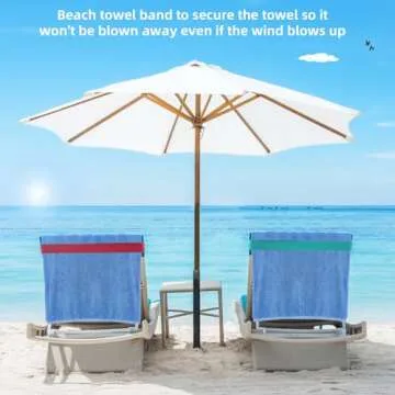 Beach Towel Bands (4 Pack), Beach Chair, Pool Chairs & Cruise Ship Essentials, The Better Towel Chair Clips Towel Holder Beach Towel Clips(4 Mix)