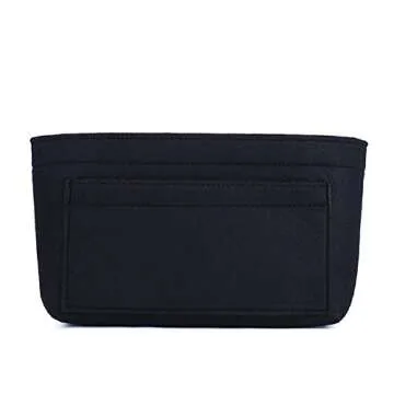ZTUJO Purse Organizer Insert, Felt Bag Organizer For Handbag Purse Organizer,13 Colors, 6 Size (X-Large, Black)