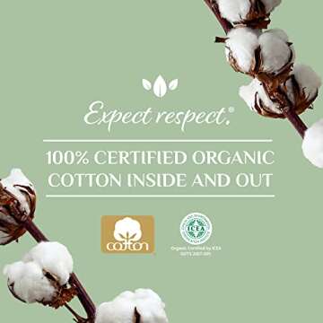 Organyc 100% Certified Organic Cotton Tampons, Bio-Based Eco-Applicator, 16 Count (Pack of 1)