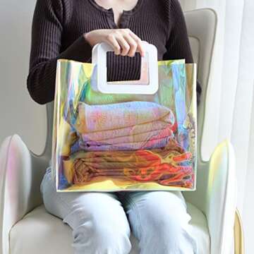 VUOJUR Holographic Large Gift Bag - Perfect Gift Presentation