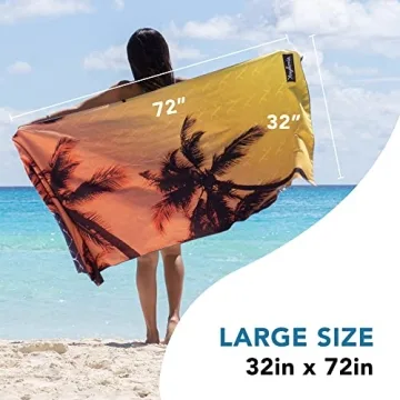 Youphoria Quick Dry Microfiber Beach Towel for Travel
