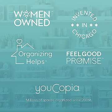 YouCopia StoraLid Food Container Lid Organizer, Tall Dividers, BPA-Free Adjustable Plastic Lid Storage for Kitchen Cabinet and Drawer Organization, White