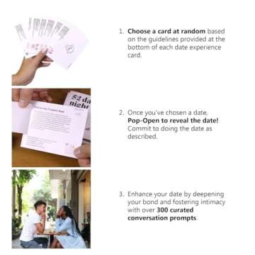 Dessie Couples Gift Ideas - 52 Pop-Open Date Night Ideas and 300+ Conversation Starters. Great Card Games for Couples, Men, Women. Boyfriend Gifts, Bride Gifts