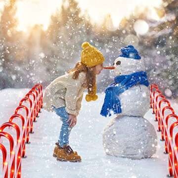 Candy Cane Lights for Festive Outdoor Decoration