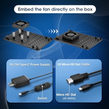 Vemico Raspberry Pi 4B 4GB Kit for All-in-One Tech Exploration