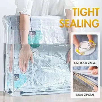 TAILI Jumbo Vacuum Storage Bags for Clothing & Bedding