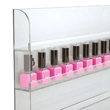 Acrylic Nail Polish Rack 120 Bottles Wall Organizer