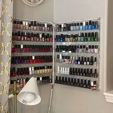 Acrylic Nail Polish Rack 120 Bottles Wall Organizer