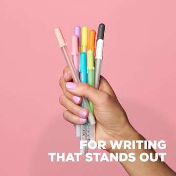 SAKURA 3D Soufflé Pen - 3-D Pen for Lettering, Drawing, Line Borders, Ornaments, & More - Opaque White and Pastel Ink Colors - 10 Pack