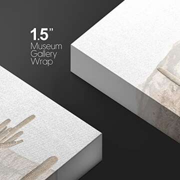 wall26 Canvas Print Wall Art Washed Out Retro Desert Cactus Landscape Nature Wilderness Photography Modern Rustic Colorful Multicolor for Living Room, Bedroom, Office - 24"x36"