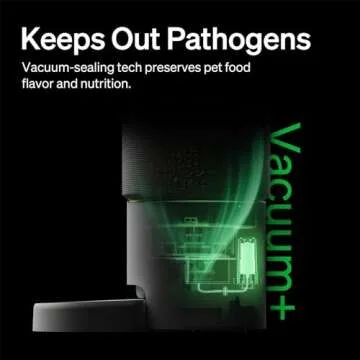 PETLIBRO Vacuum-Sealed Automatic Cat Feeders, 8L/34Cups Automatic Dog Feeder with 5G Wi-Fi, Automatic Cat Food Dispenser for Airtight Storage, Space Pet Feeder with 187mm Large Food Tray for Cat & Dog