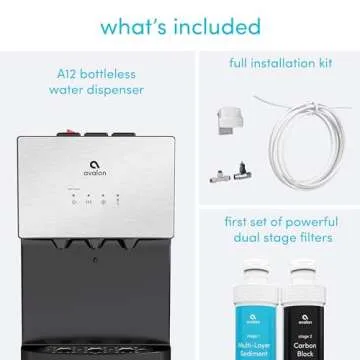 Bottleless Water Dispenser with Filters & Safety Features