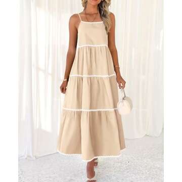 Stylish Boho Summer Dress with Spaghetti Straps and Pockets