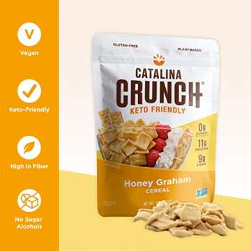 Catalina Crunch Honey Graham Cereal - Low Carb Vegan Snack