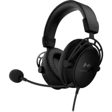 HyperX Cloud Alpha S Gaming Headset - 7.1 Surround Sound, Dual Chamber Drivers, Durable Aluminum Frame, Detachable Cable Noise Cancellation Microphone for PC, PS5, PS4 Control Mixer Black (Renewed)