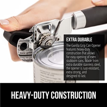 Gorilla Grip Heavy Duty Manual Can Opener & Bottle Opener