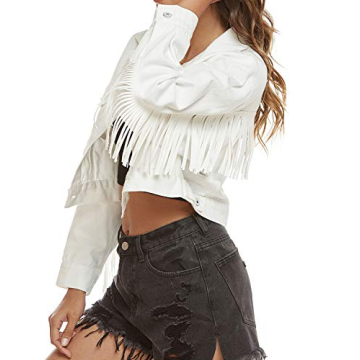 SCOFEEL Women’s Fringe Denim Jacket Stylish Oversized Fit