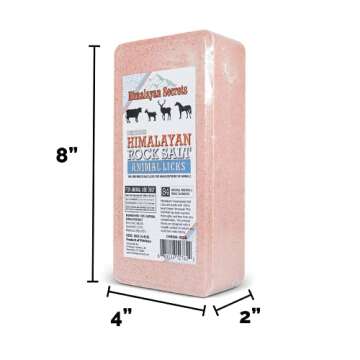 Himalayan Pink Salt Lick Brick for Livestock and Wildlife