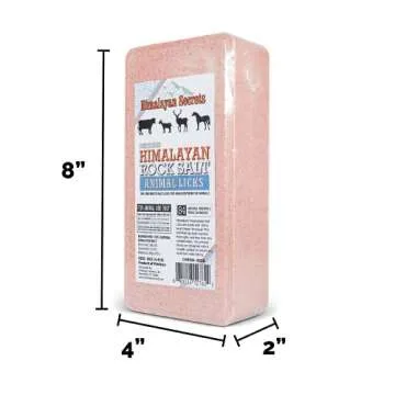 Himalayan Pink Salt Lick Brick for Livestock and Wildlife